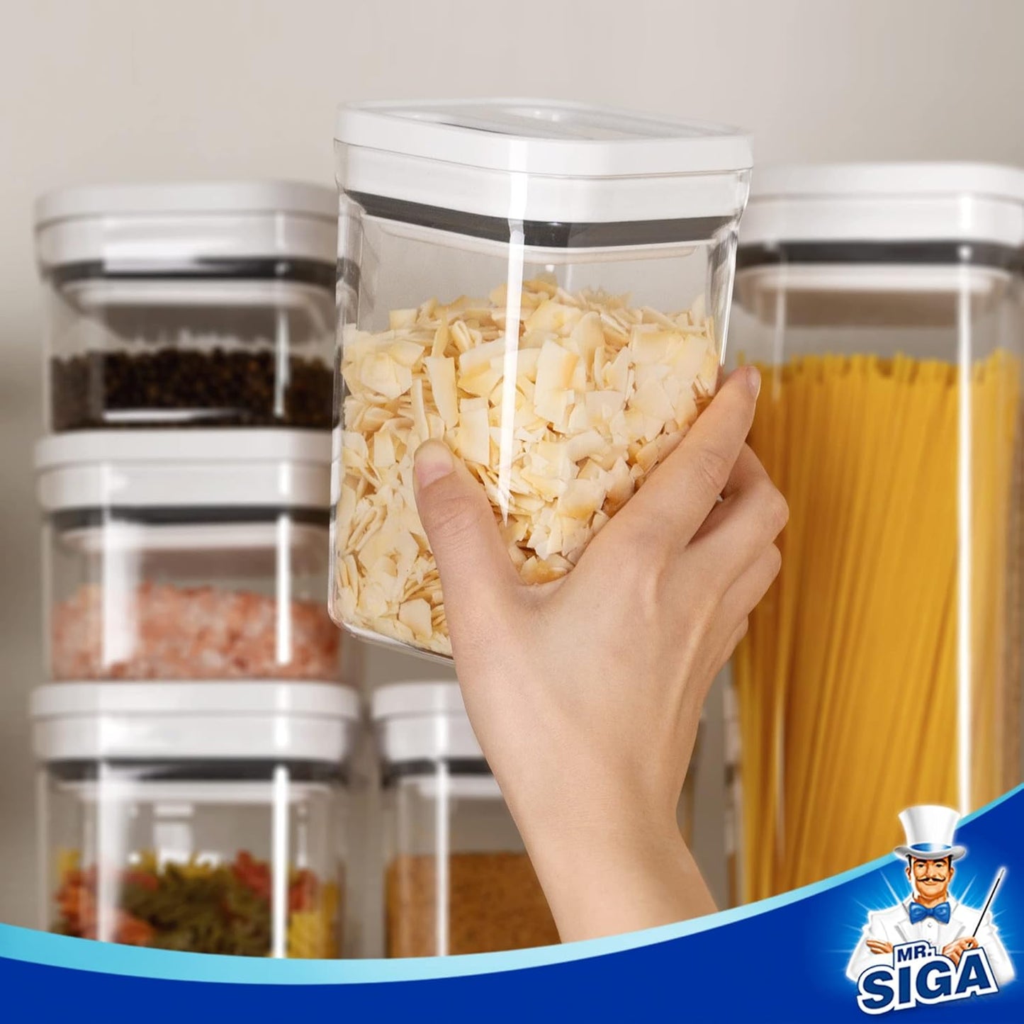 DISPENSADOR CONTENEDOR DE ALIMENTOS DE 7 PIEZAS