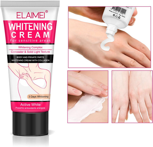 Crema para blanquear las zonas intimas