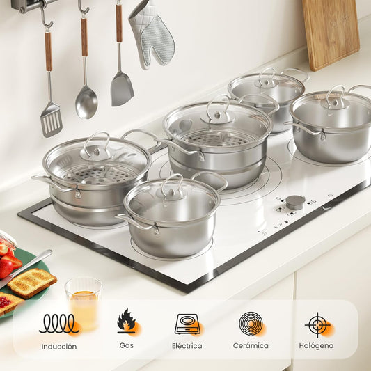 Juego de utensilios de cocina de acero inoxidable