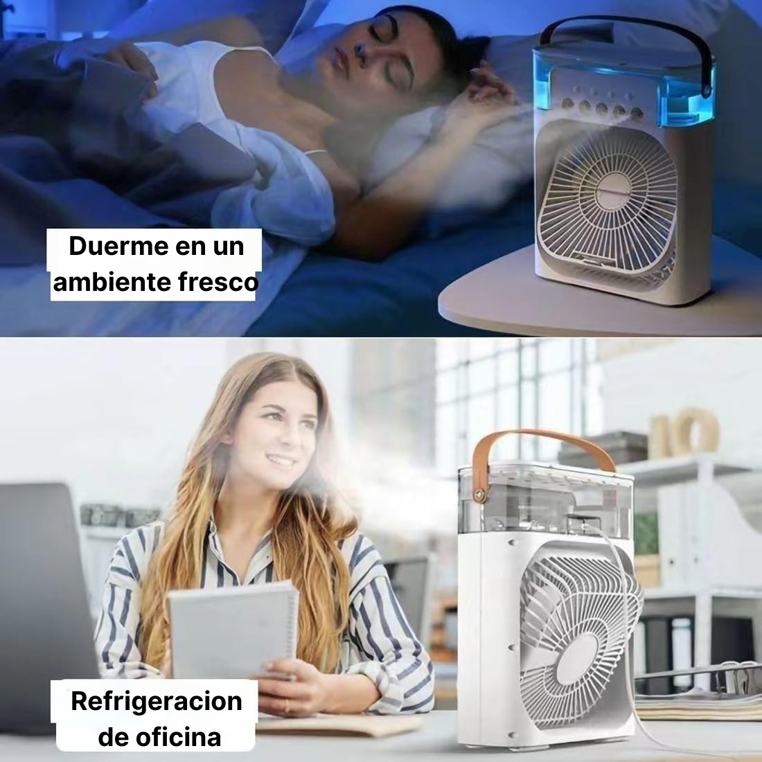 Ventilador de Hielo Portátil MÁS HIELERA DE. SILICONA GRATIS