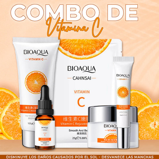 Kit x 5 Vitamina C | Tratamiento Facial Anti-Edad - BIOAQUA