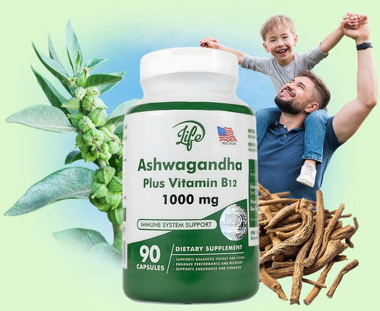 Ashwagandha + Vitamina B12 1000mg