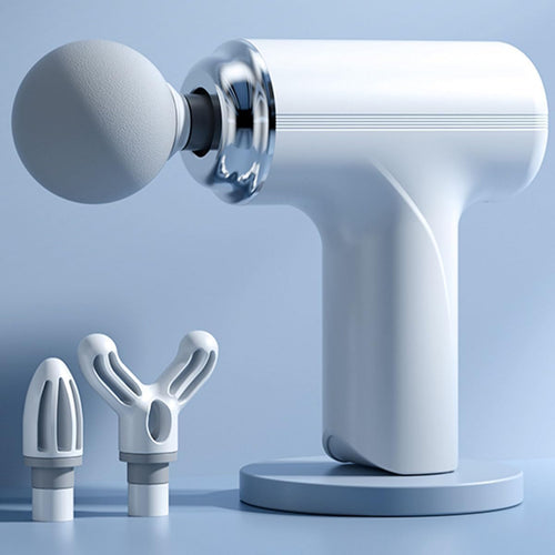 PISTOLA D/MASAJE CORPORAL RECARGABLE BLANCA