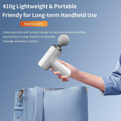 PISTOLA D/MASAJE CORPORAL RECARGABLE BLANCA