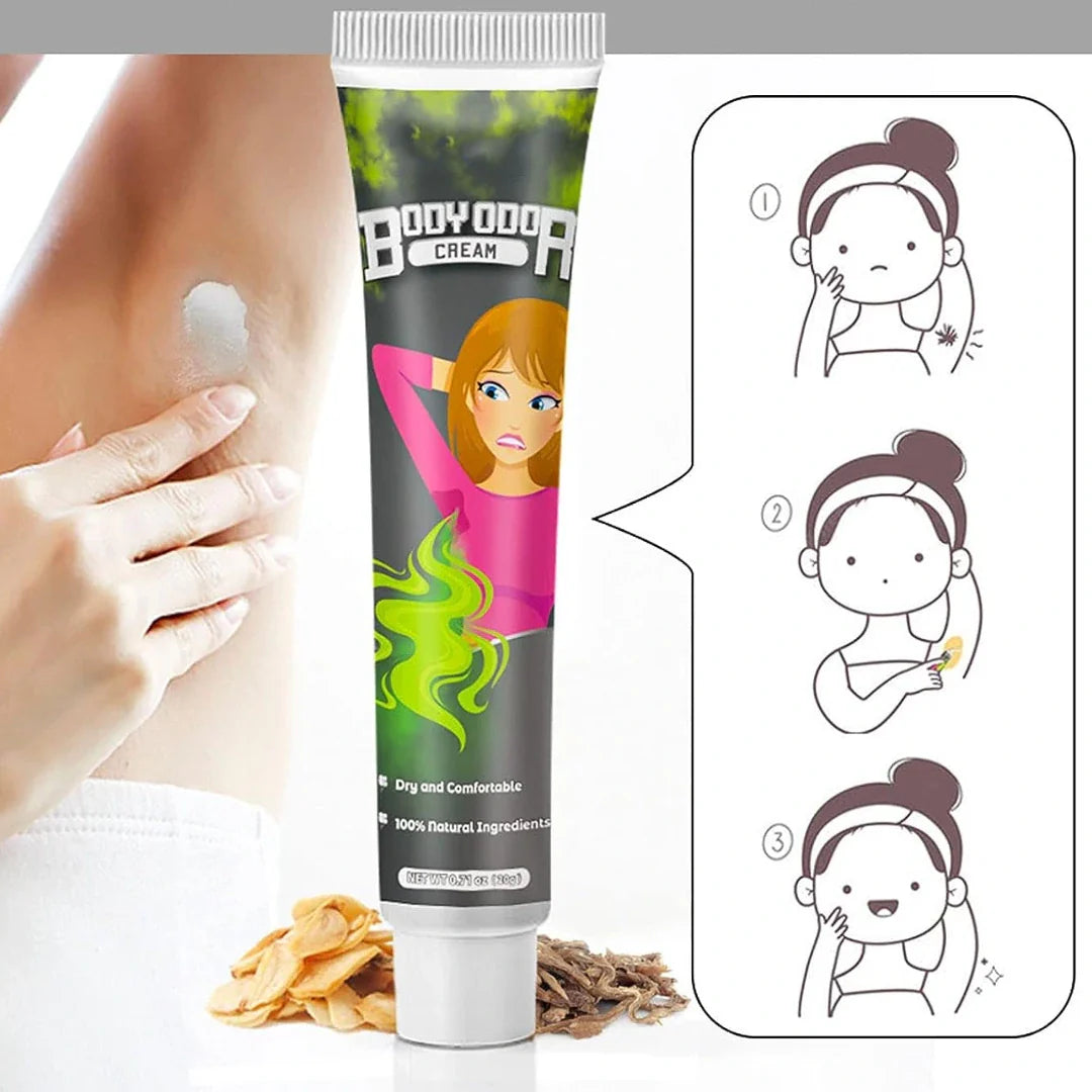 CREMA DESODORANTE PARA ELIMINAR EL MAL OLOR CORPORAL